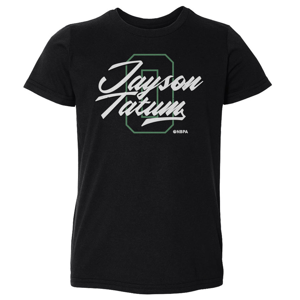 Jayson Tatum Boston Number Script WHT