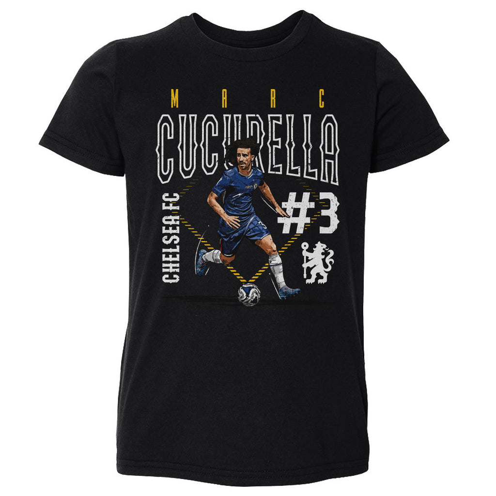 Marc Cucurella Chelsea FC Outline Number WHT