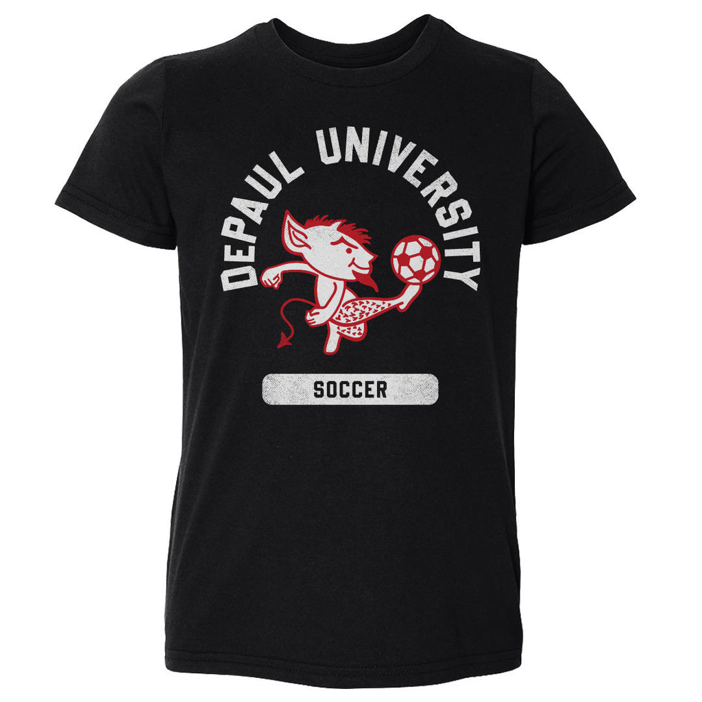 DePaul Blue Demons Mascot Soccer WHT