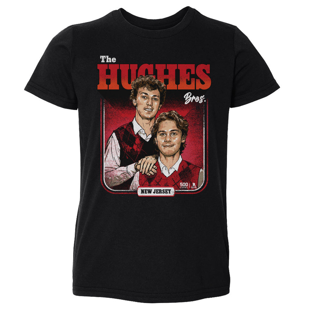 Luke Hughes & Jack Hughes New Jersey Step Brothers WHT