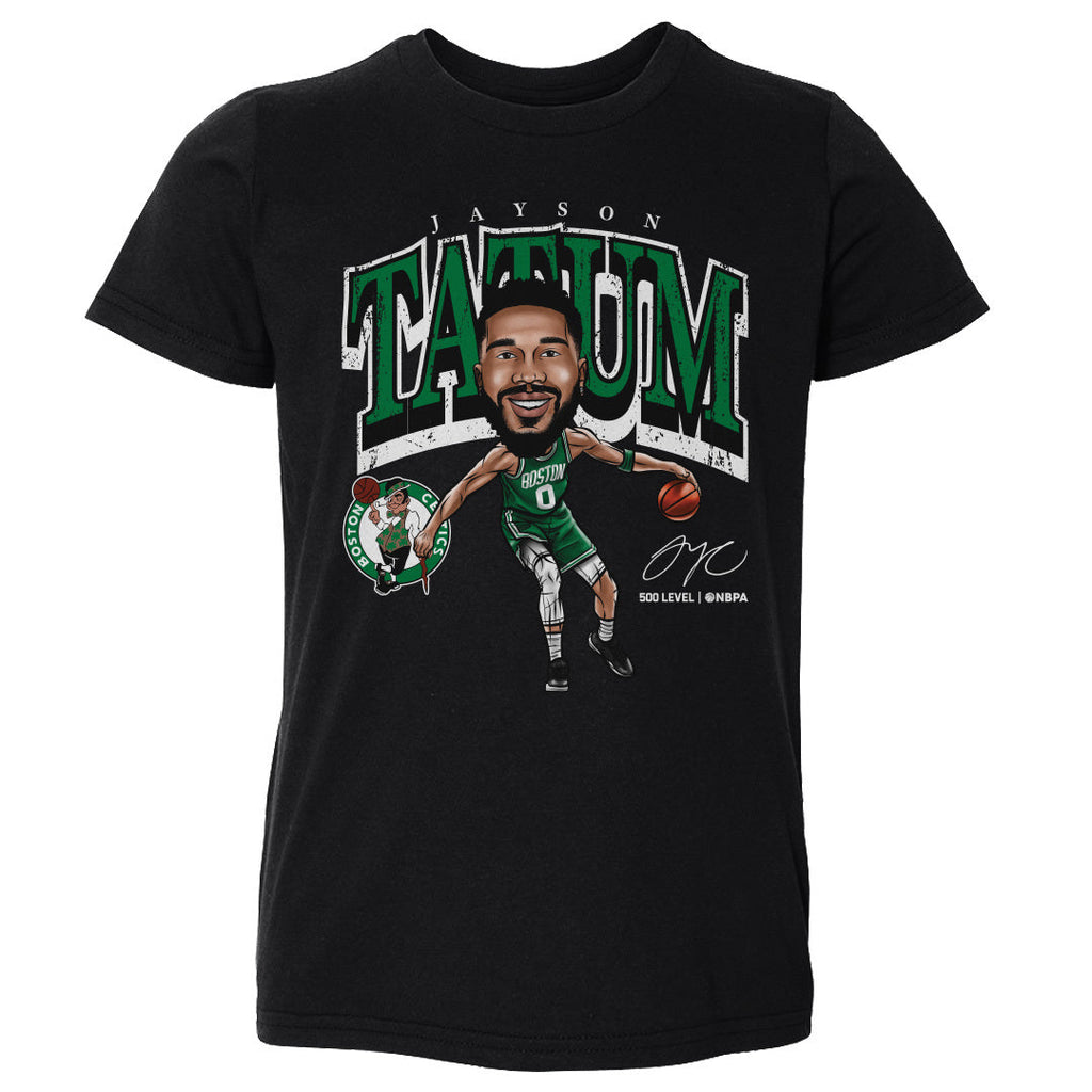 Jayson Tatum Boston Celtics Cartoon WHT