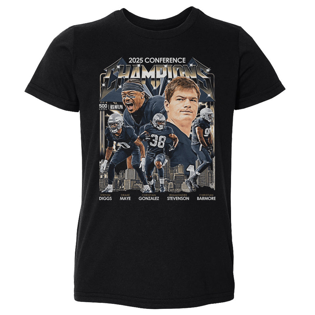 New England Football 2025 Conference Champions Vintage WHT