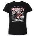Sergei Fedorov Detroit Vintage Stats WHT