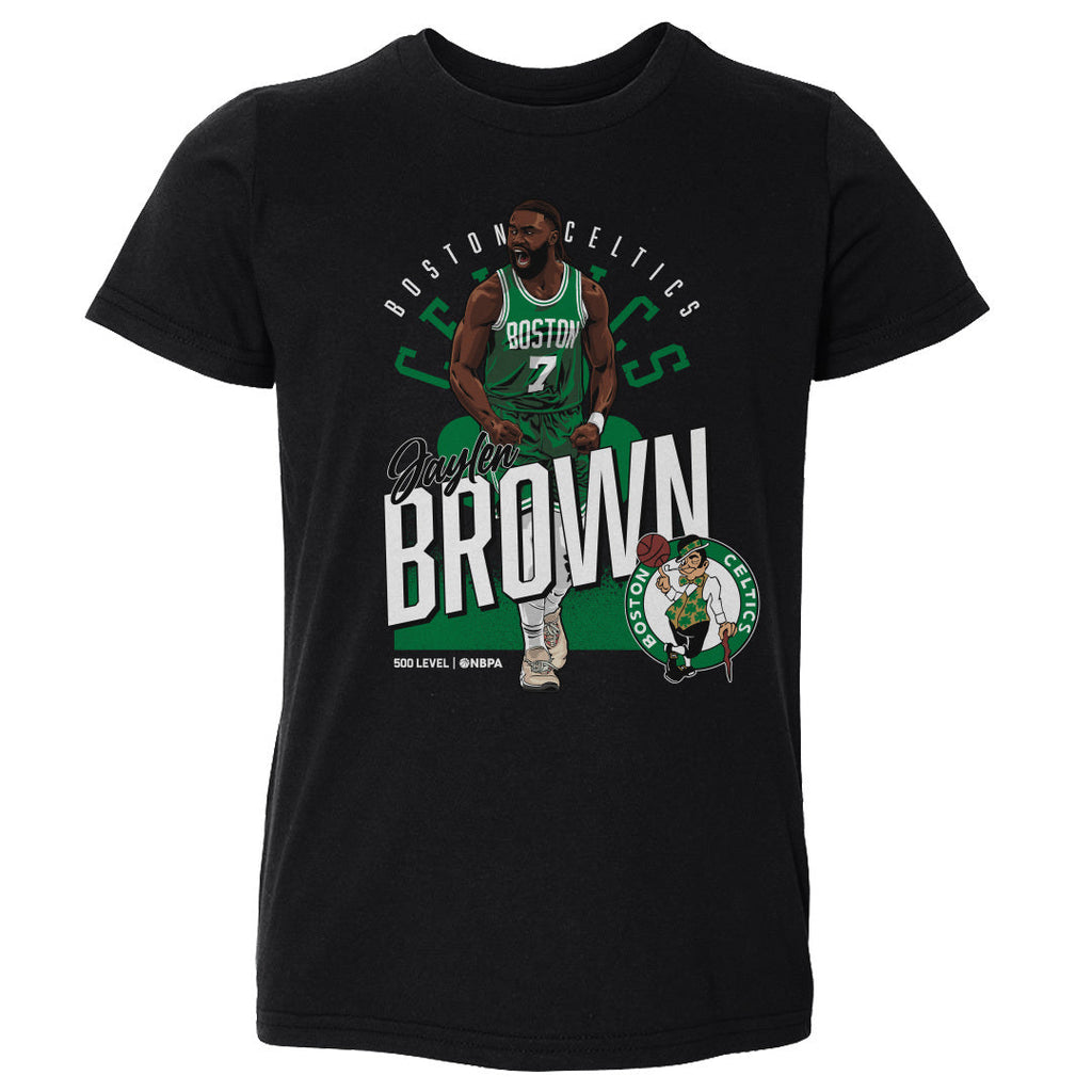 Jaylen Brown Boston Celtics Shield WHT