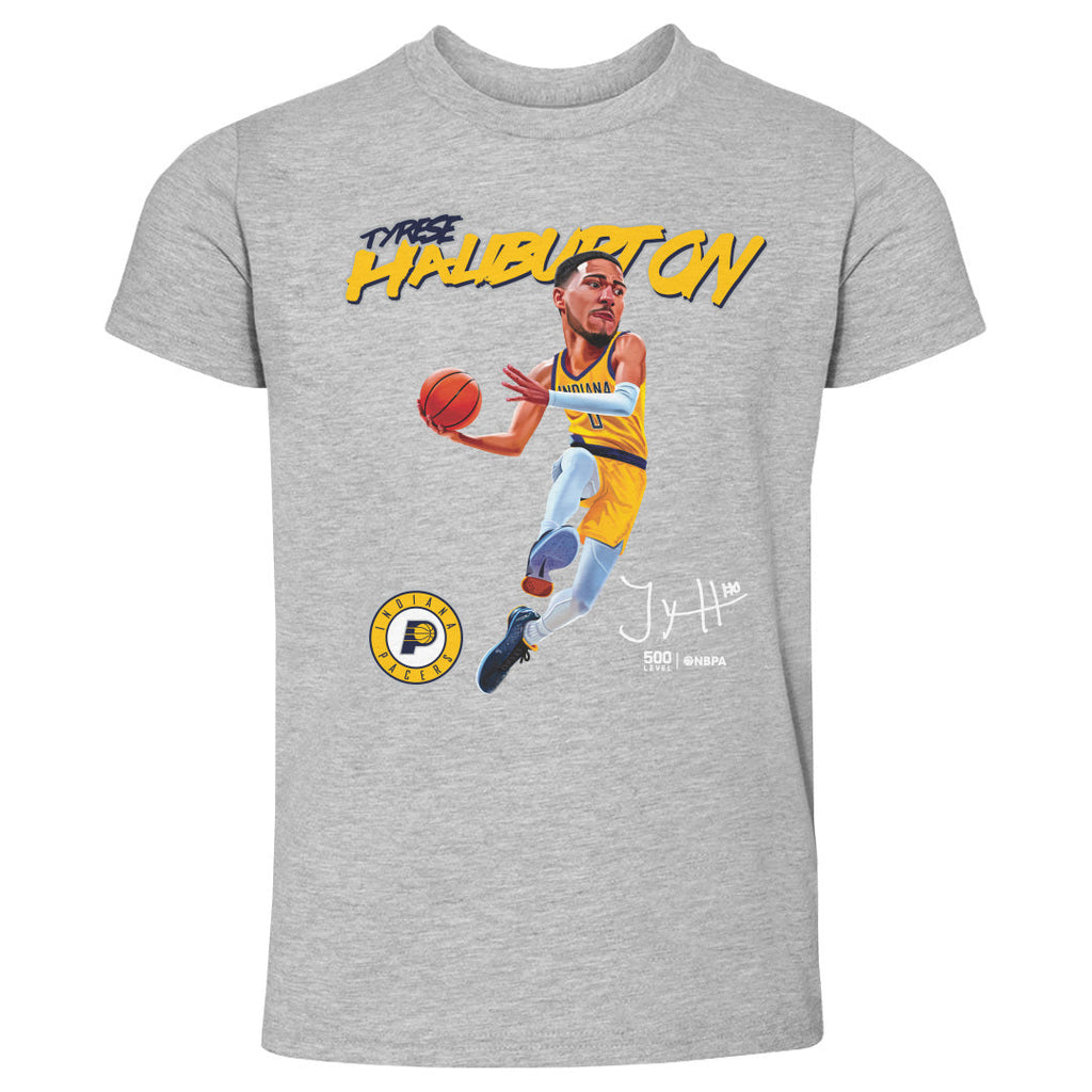Tyrese Haliburton Indiana Pacers Caricature WHT