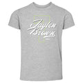 Jaylen Brown Boston Number Script WHT