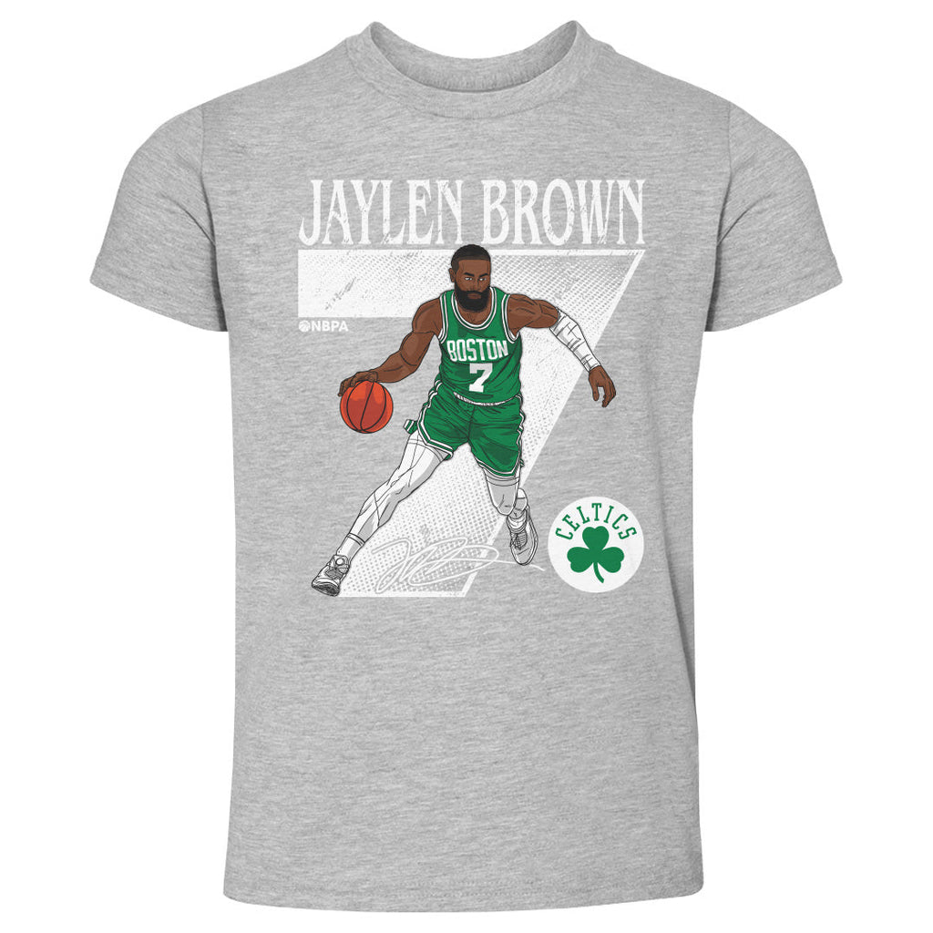 Jaylen Brown Boston Celtics Number WHT