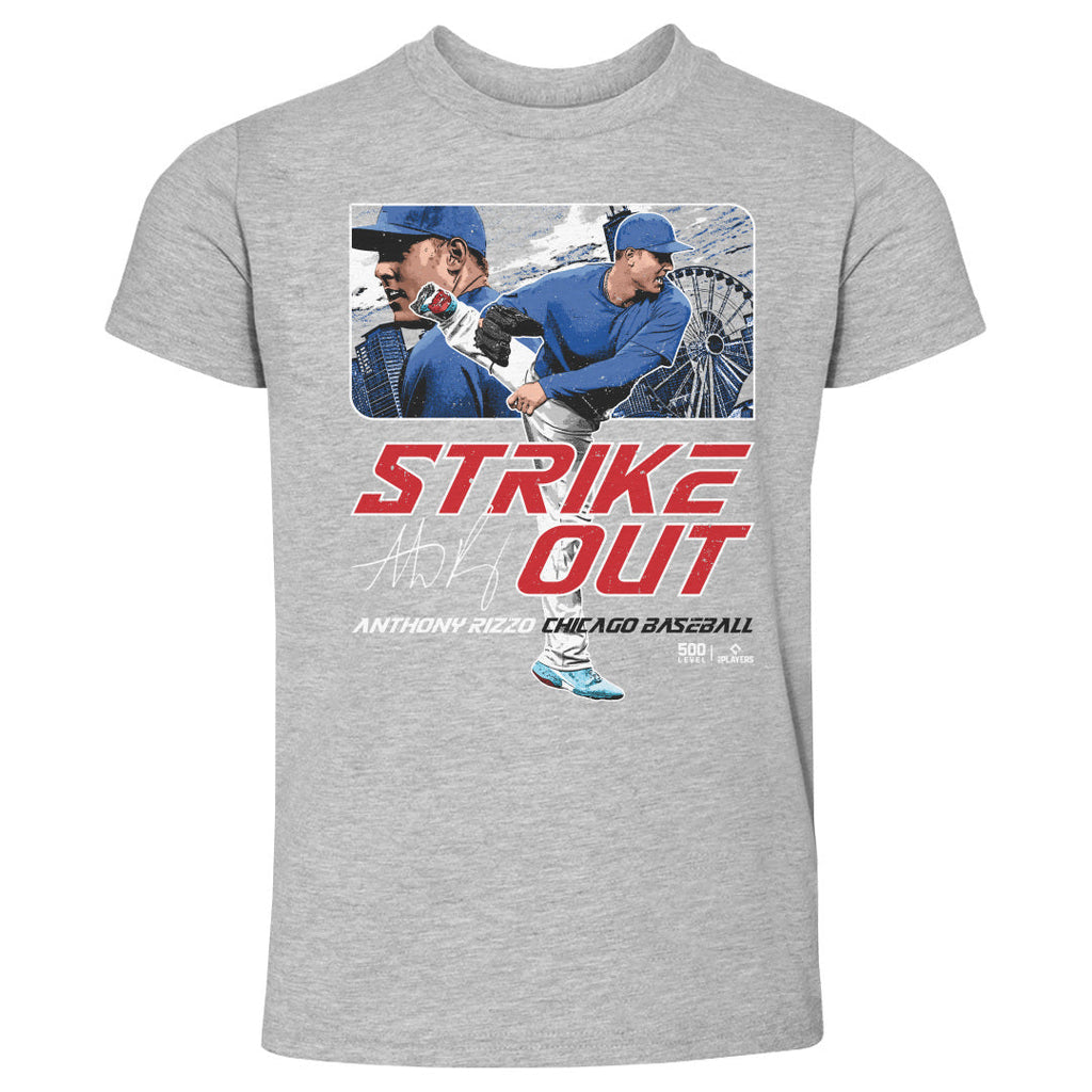 Anthony Rizzo Chicago C Strikeout WHT