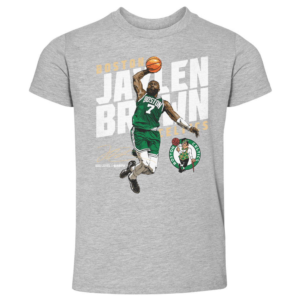 Jaylen Brown Boston Celtics Slant WHT