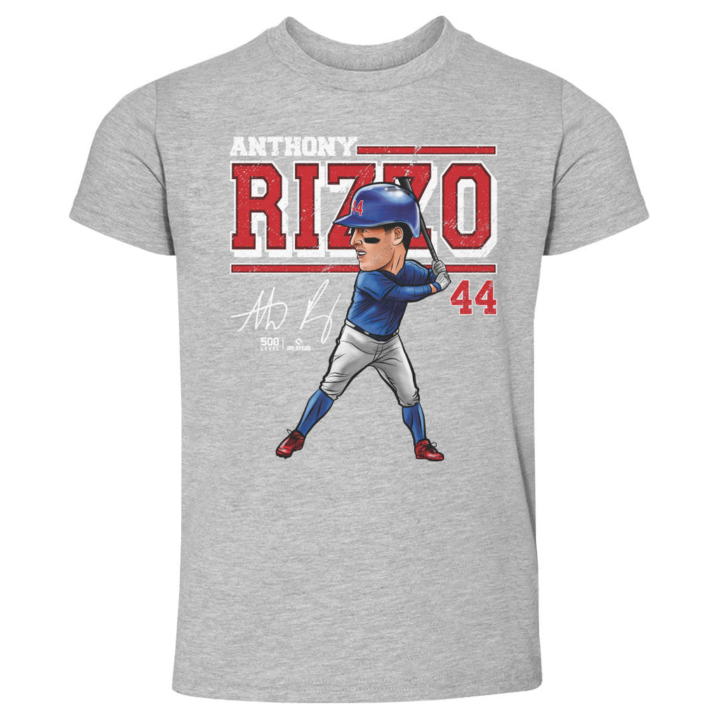 Anthony Rizzo Chicago C Cartoon WHT