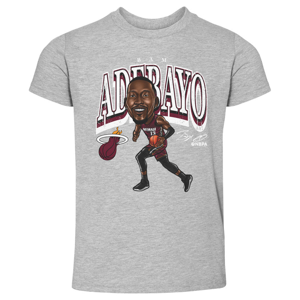 Bam Adebayo Miami Heat Cartoon WHT