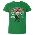 Kirill Kaprizov Minnesota Cartoon Santa Hat WHT