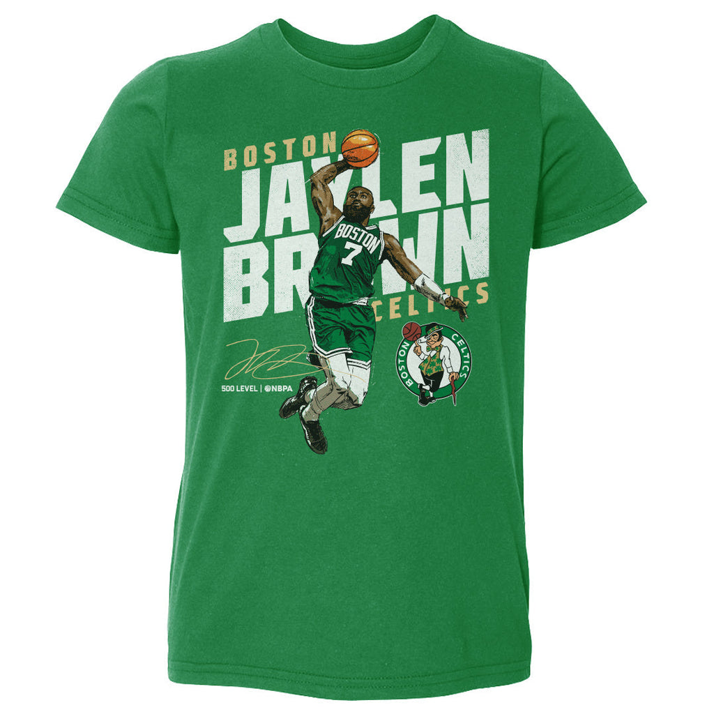 Jaylen Brown Boston Celtics Slant WHT