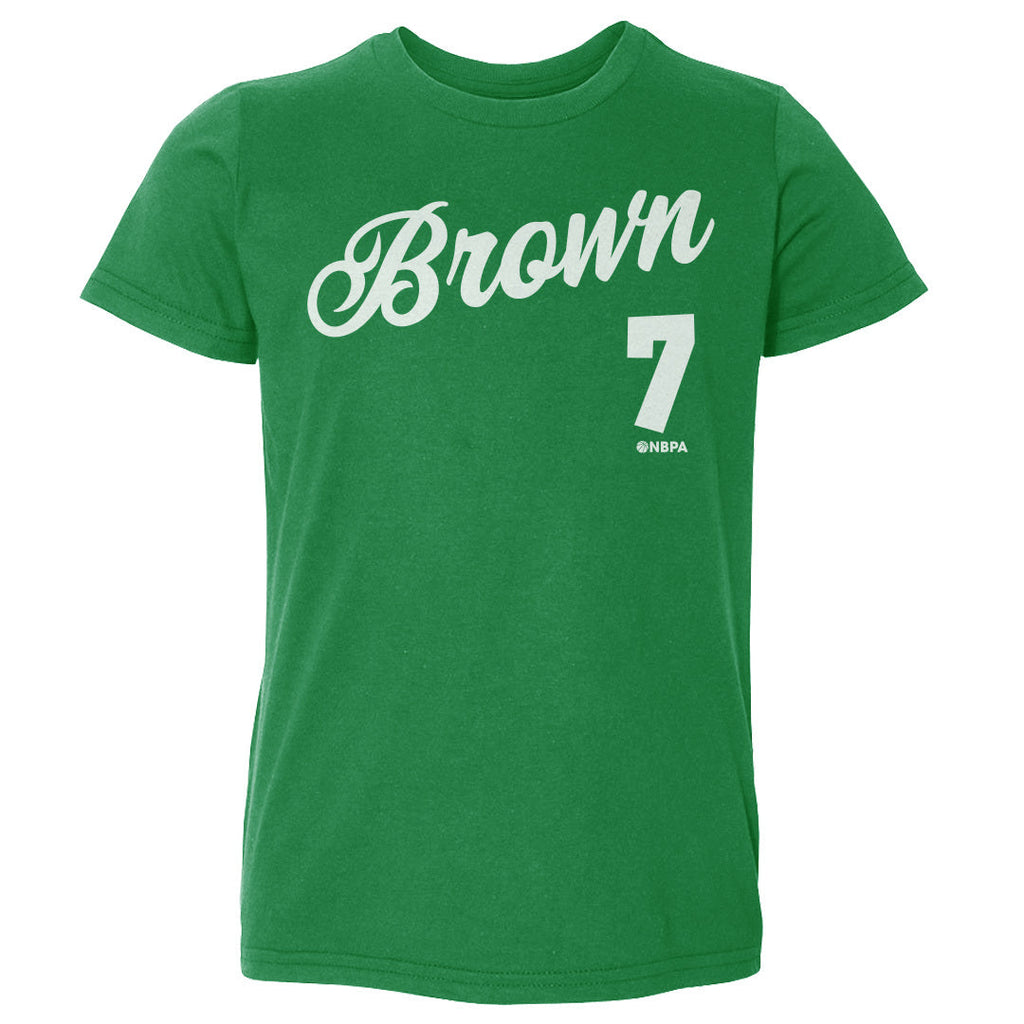 Jaylen Brown Boston Script WHT