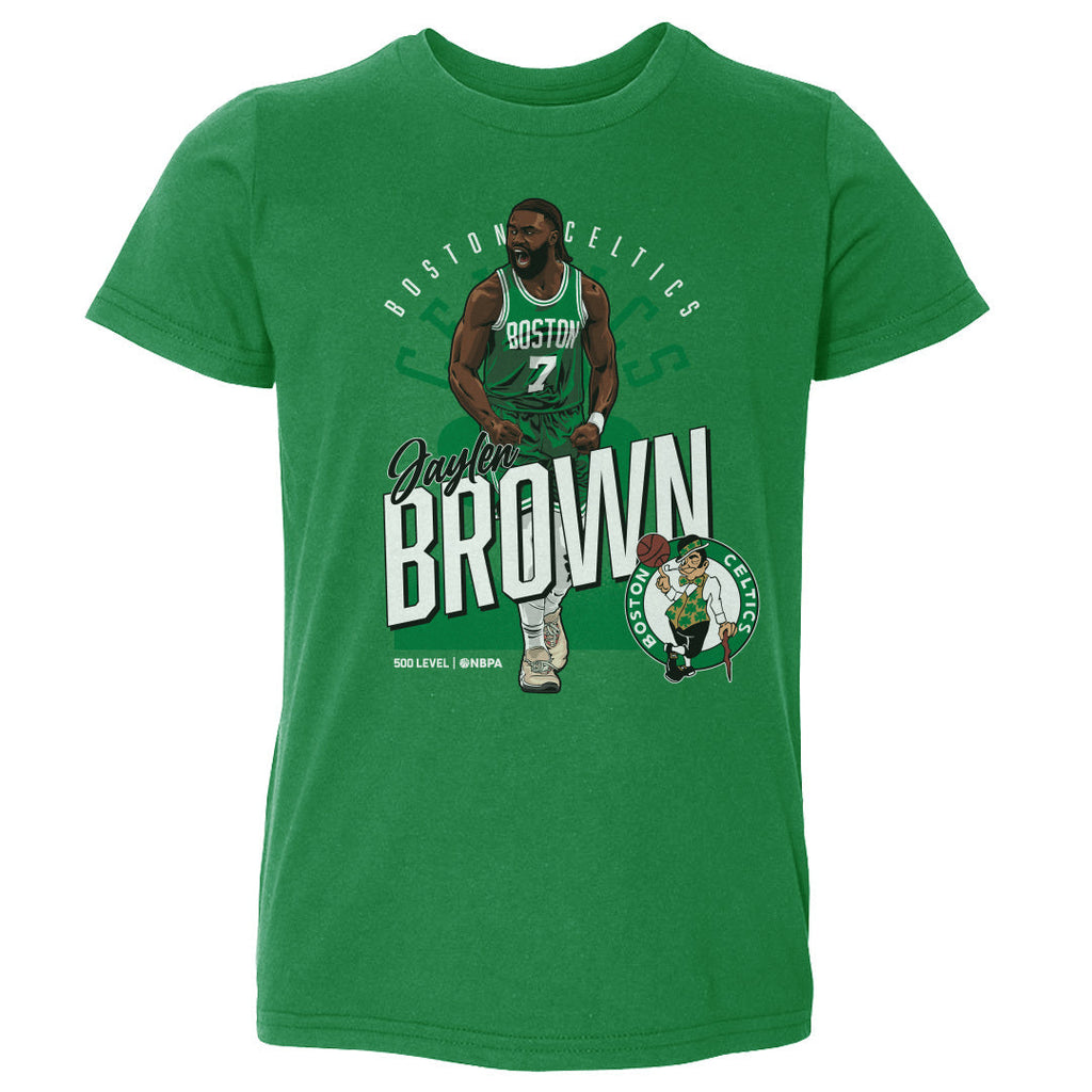 Jaylen Brown Boston Celtics Shield WHT