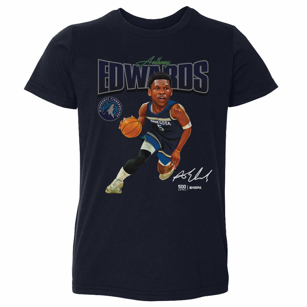 Anthony Edwards Minnesota Timberwolves Caricature WHT