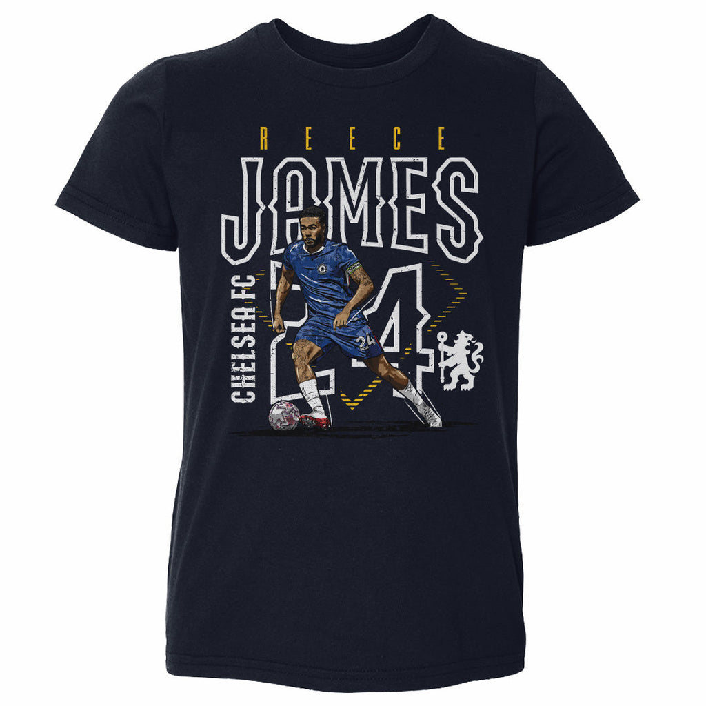 Reece James Chelsea FC Outline Number WHT