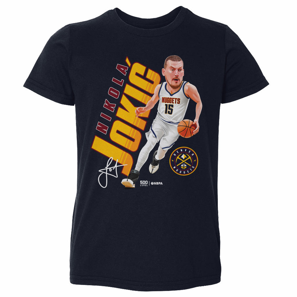 Nikola Jokic Denver Nuggets Caricature WHT