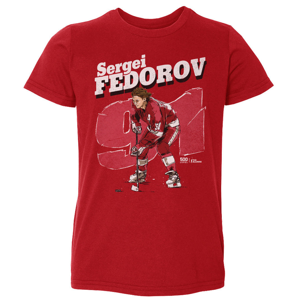 Sergei Fedorov Detroit Retro WHT