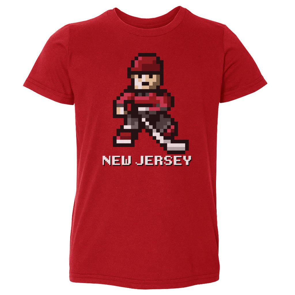 New Jersey Hockey 8-bit WHT