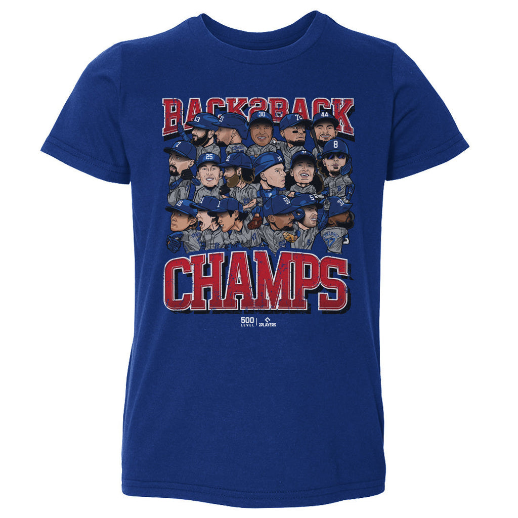 Los Angeles D Baseball Back 2 Back Champs 2025 WHT