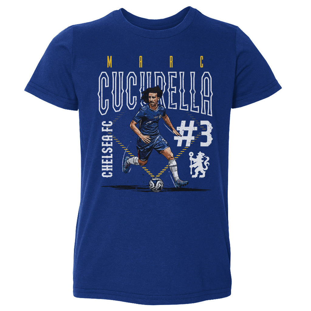 Marc Cucurella Chelsea FC Outline Number WHT