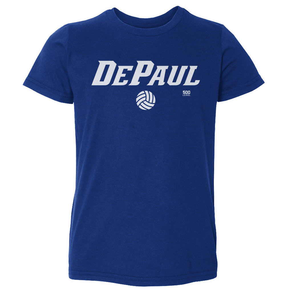 DePaul Blue Demons Volleyball Minimalist WHT