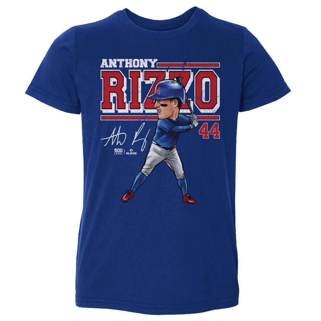 Anthony Rizzo Chicago C Cartoon WHT