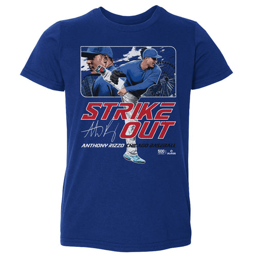 Anthony Rizzo Chicago C Strikeout WHT