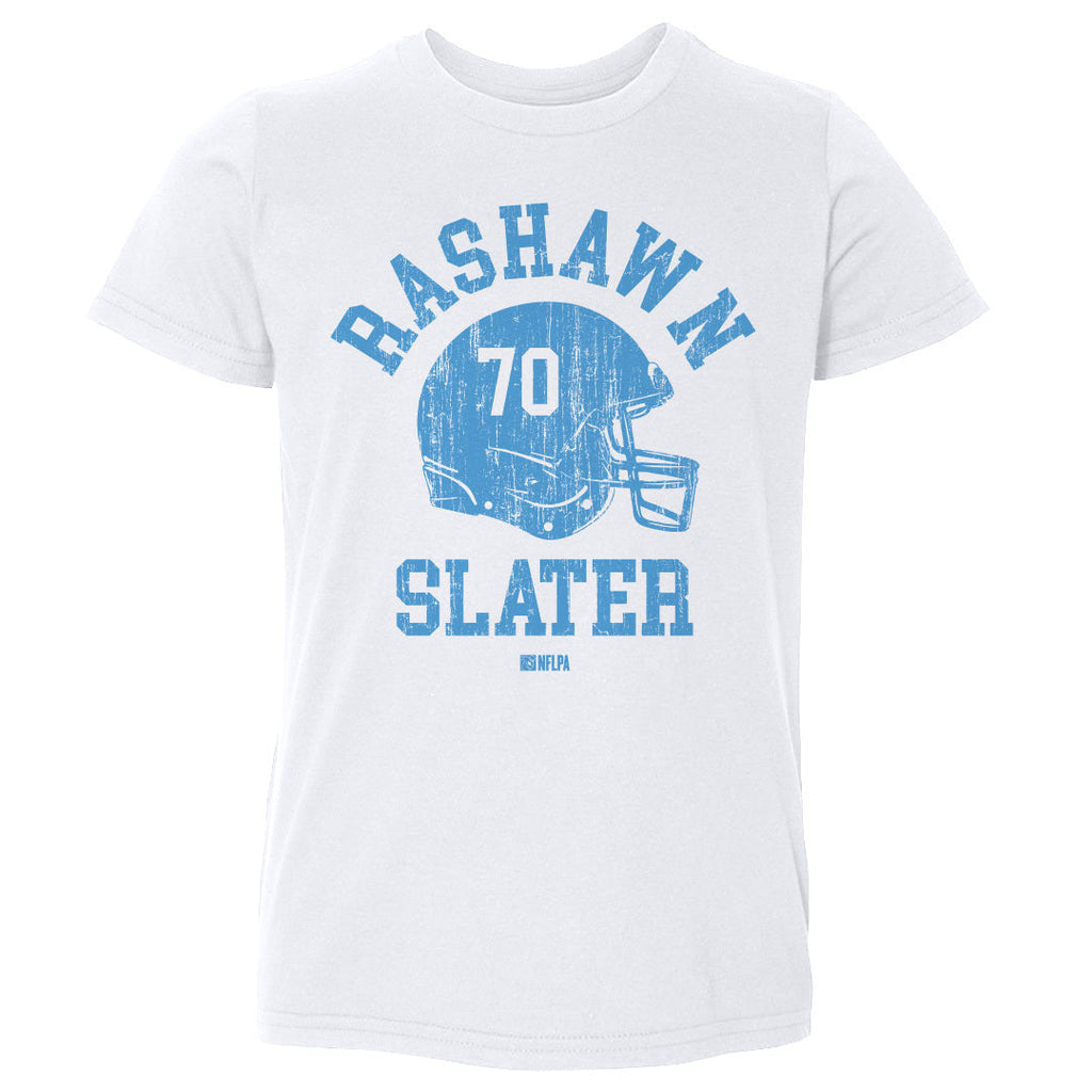 Rashawn Slater Los Angeles C Helmet Font