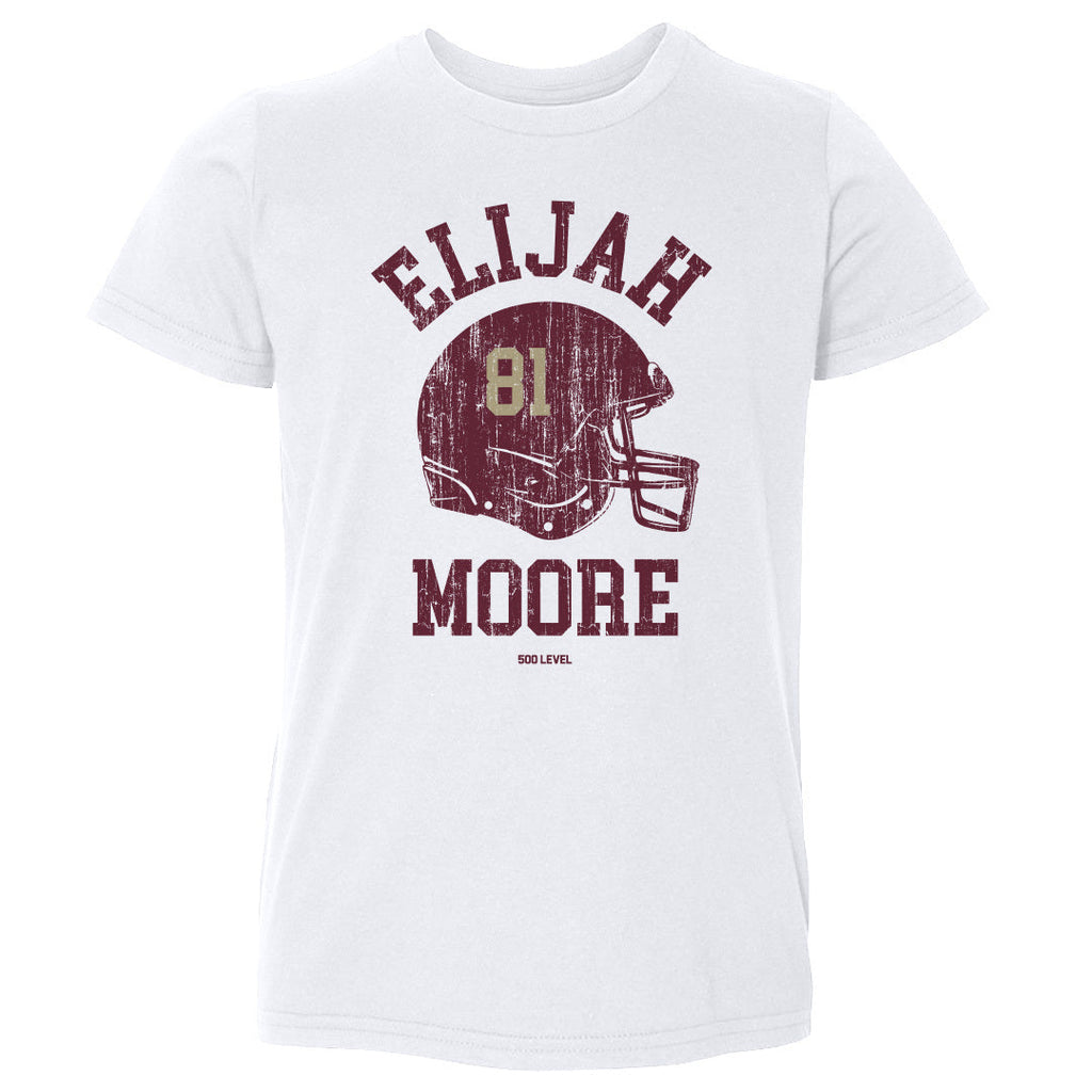 Elijah Moore College Helmet Font