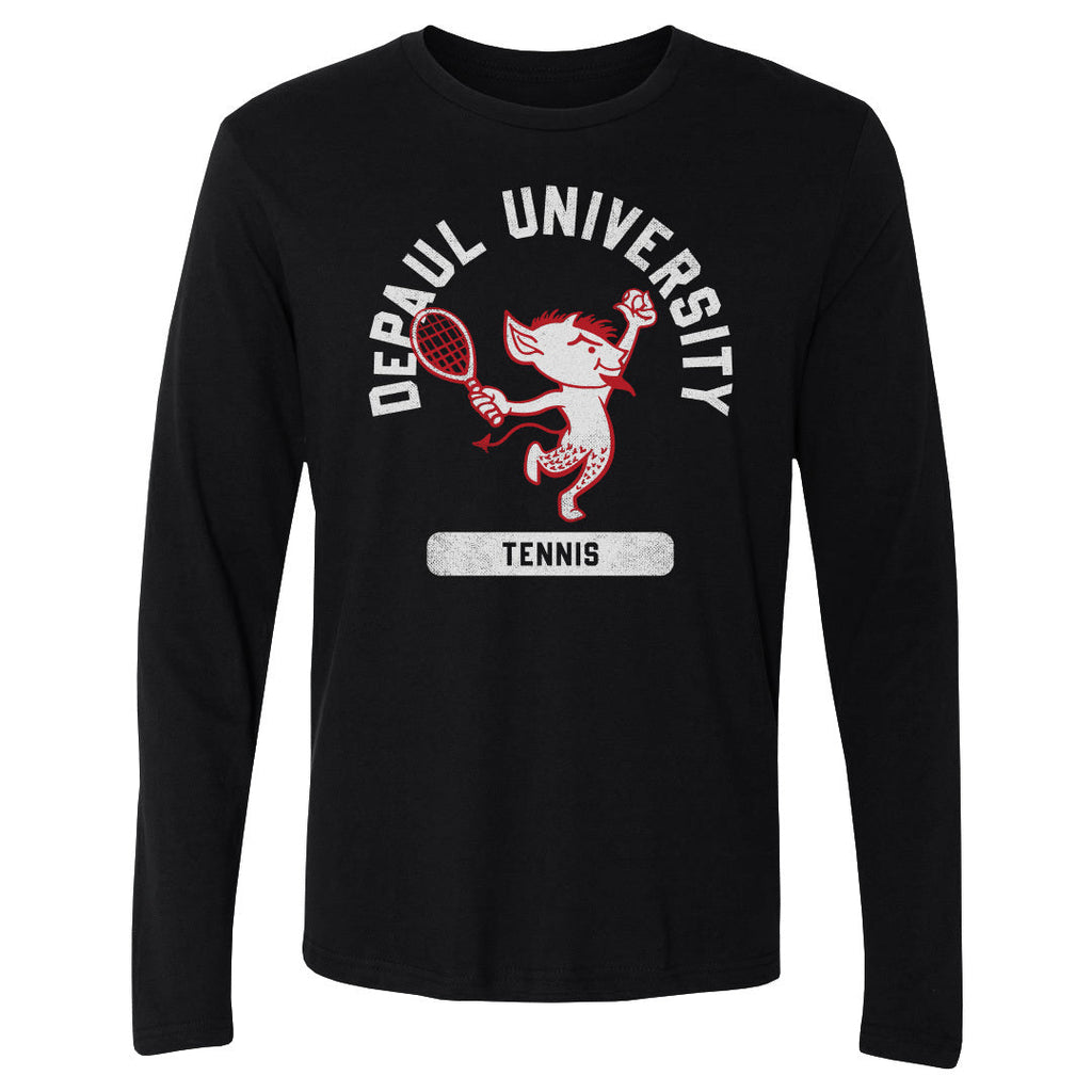 DePaul Blue Demons Mascot Tennis WHT