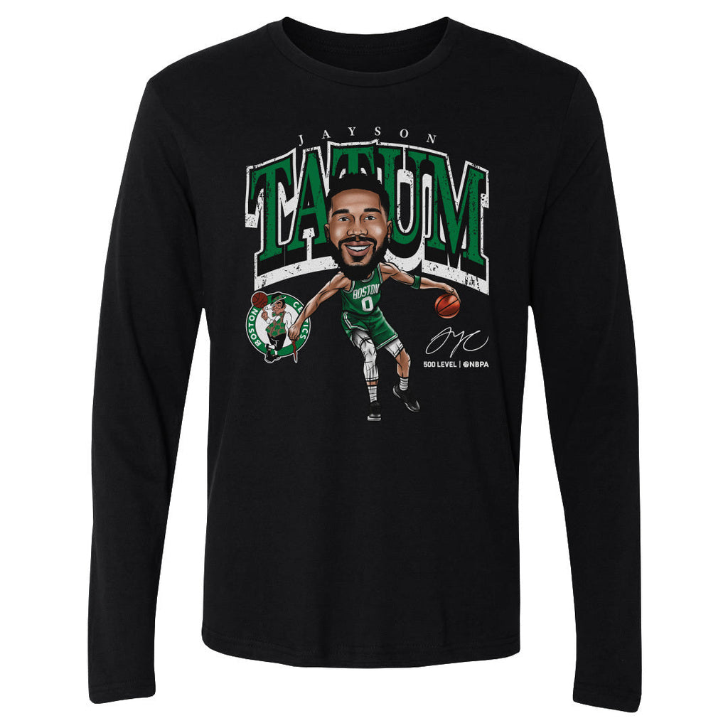 Jayson Tatum Boston Celtics Cartoon WHT