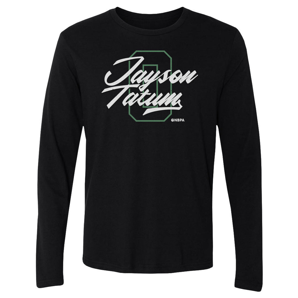 Jayson Tatum Boston Number Script WHT