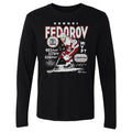 Sergei Fedorov Detroit Vintage Stats WHT