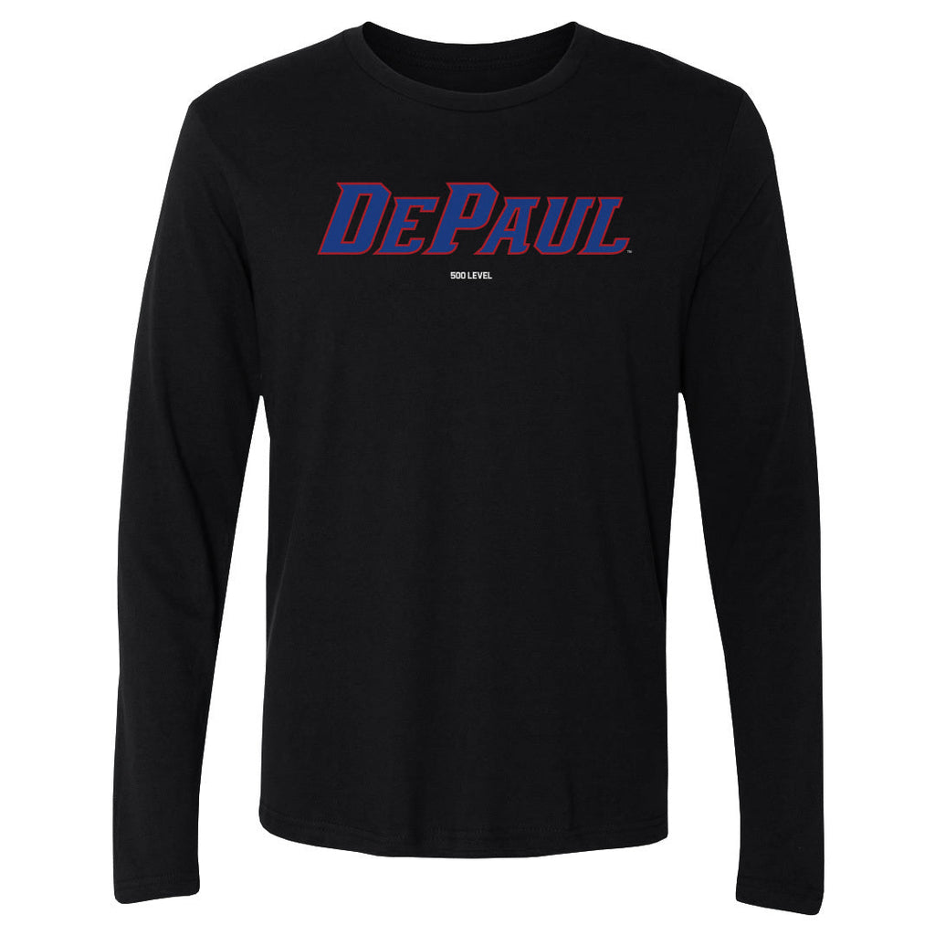 DePaul Blue Demons Wordmark WHT