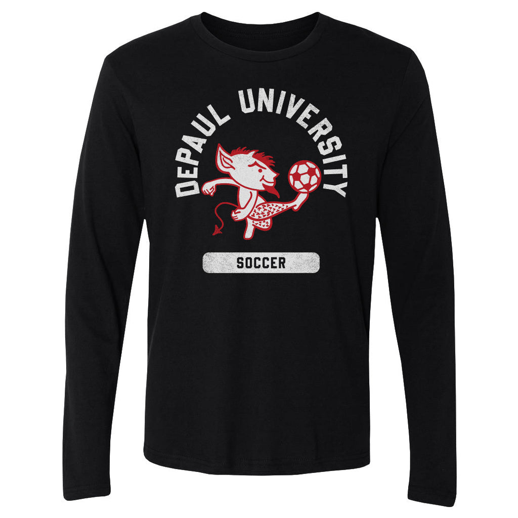 DePaul Blue Demons Mascot Soccer WHT