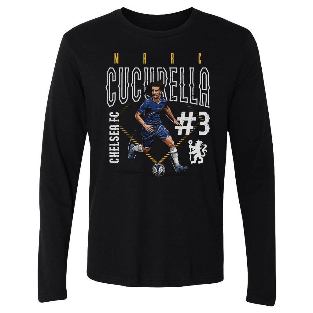 Marc Cucurella Chelsea FC Outline Number WHT