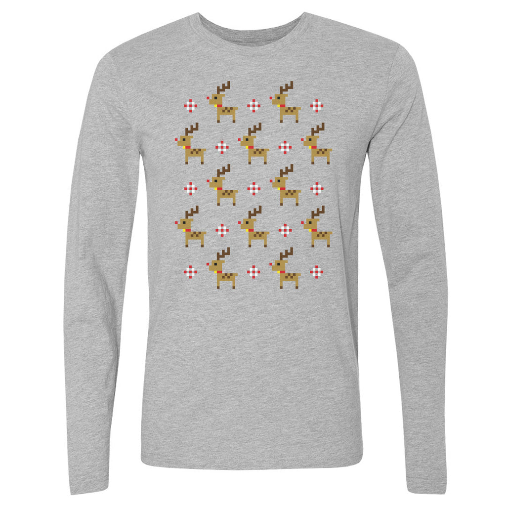 Christmas 8-bit Reindeer WHT