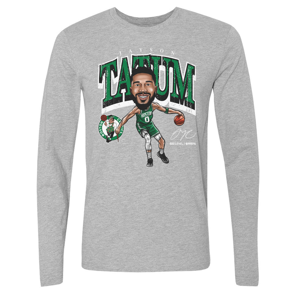 Jayson Tatum Boston Celtics Cartoon WHT