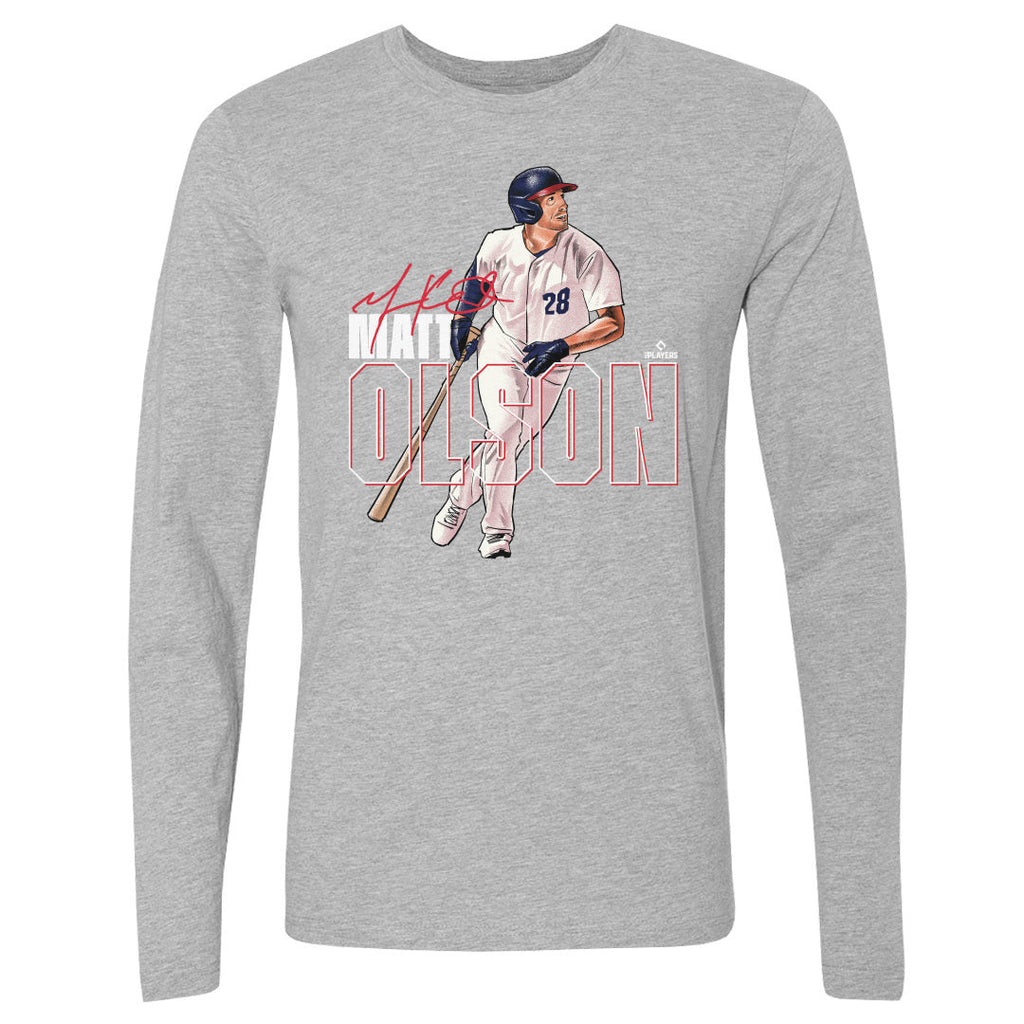 Matt Olson Atlanta Stance WHT