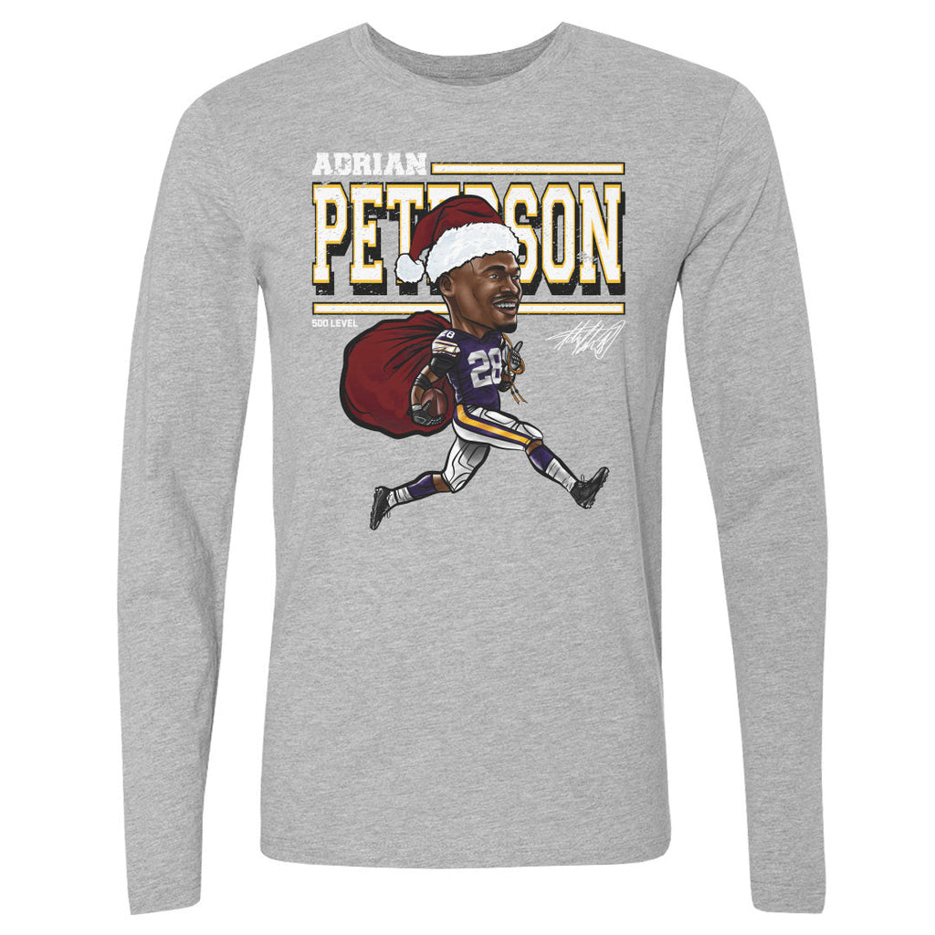 Adrian Peterson Minnesota Cartoon Santa Hat WHT