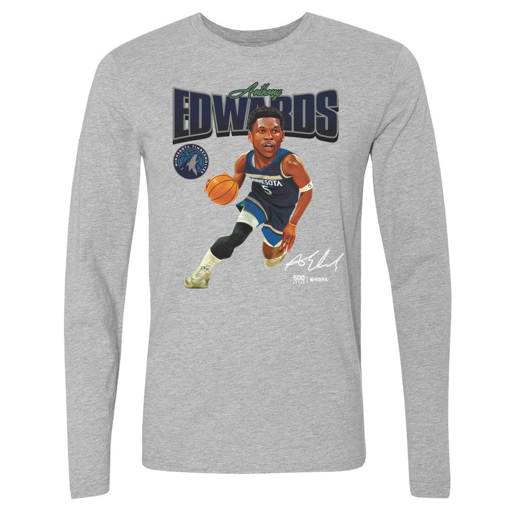 Anthony Edwards Minnesota Timberwolves Caricature WHT