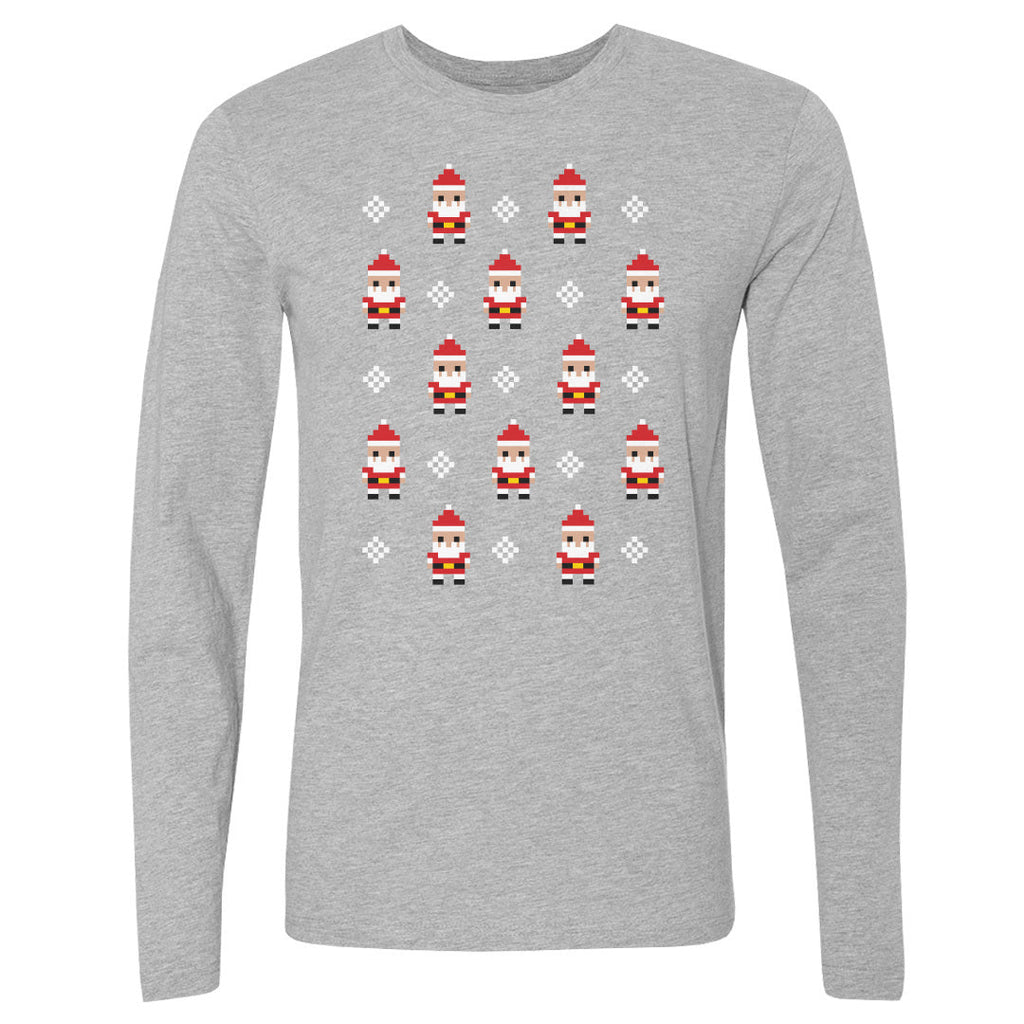 Christmas 8-bit Santas WHT