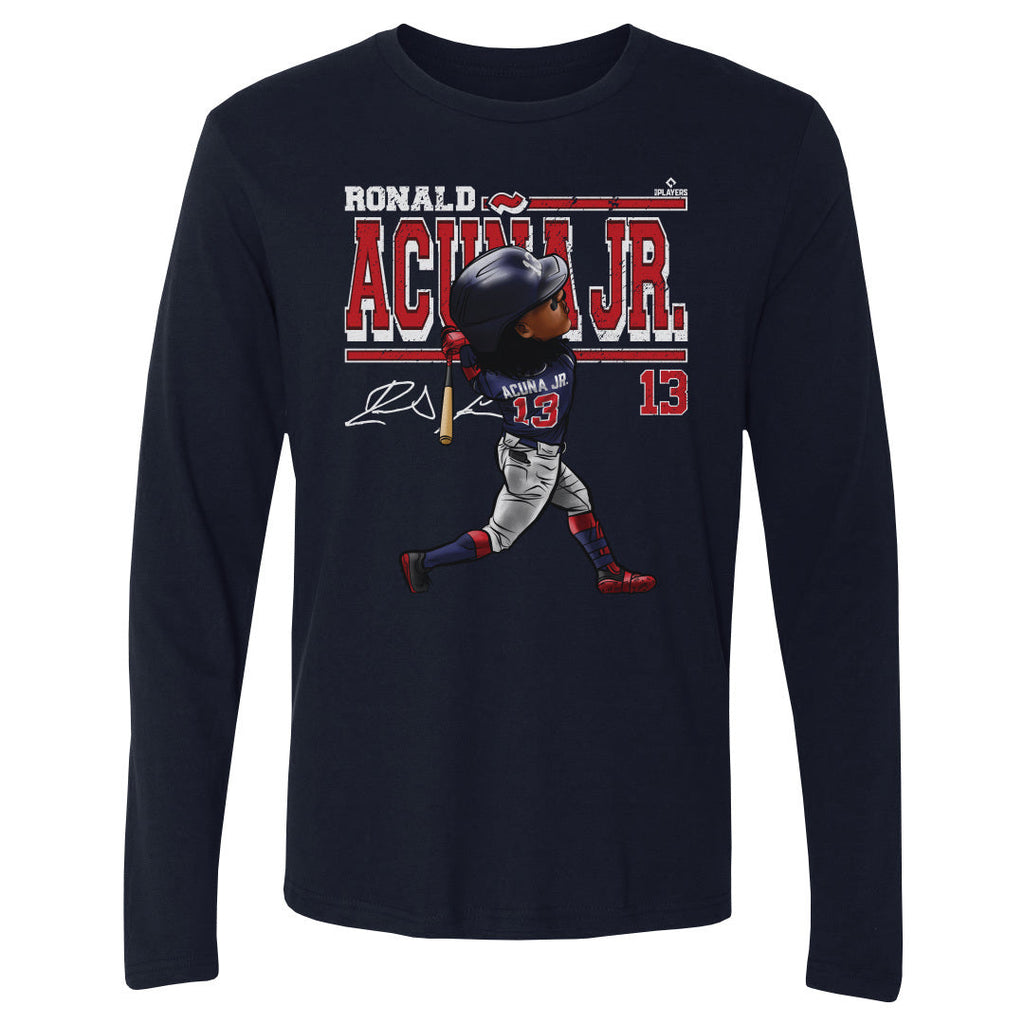 Ronald Acuna Jr. Cartoon WHT