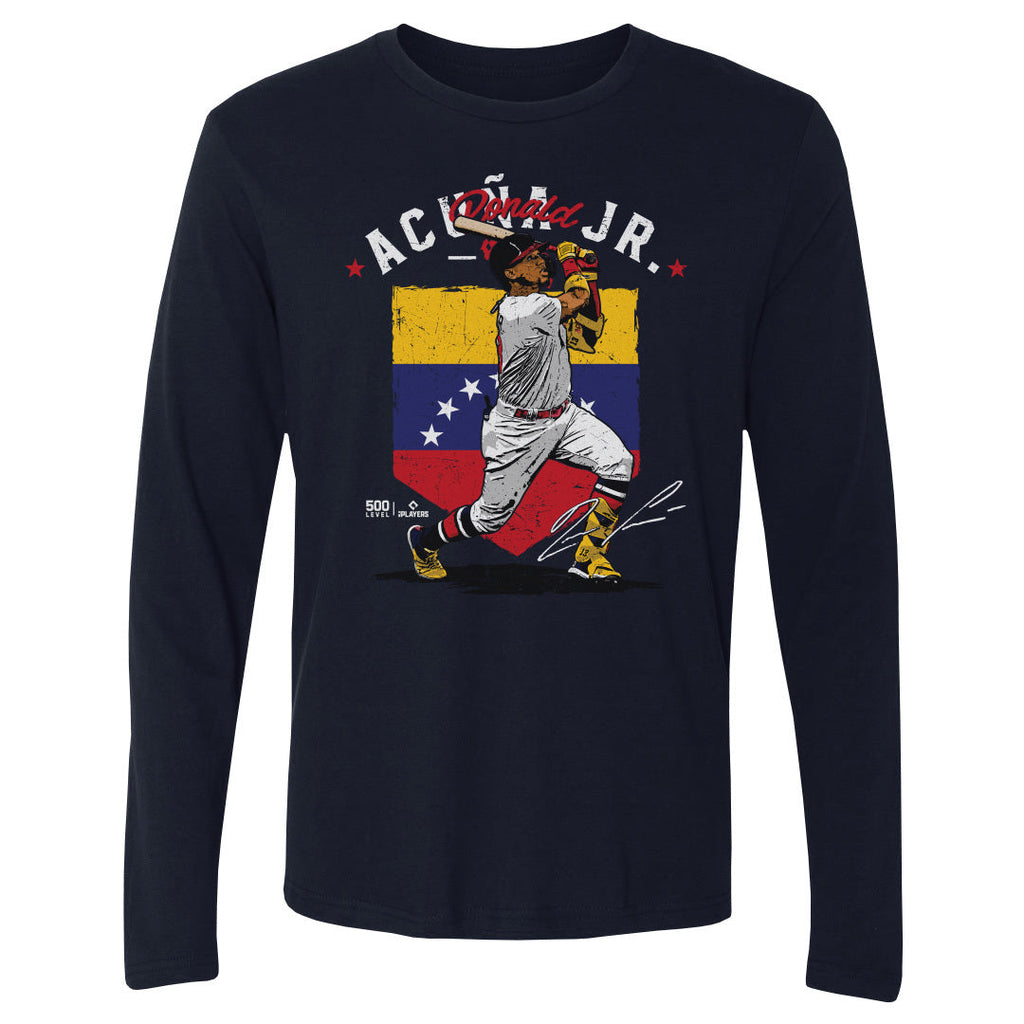 Ronald Acuna Jr. Atlanta Country Flag WHT