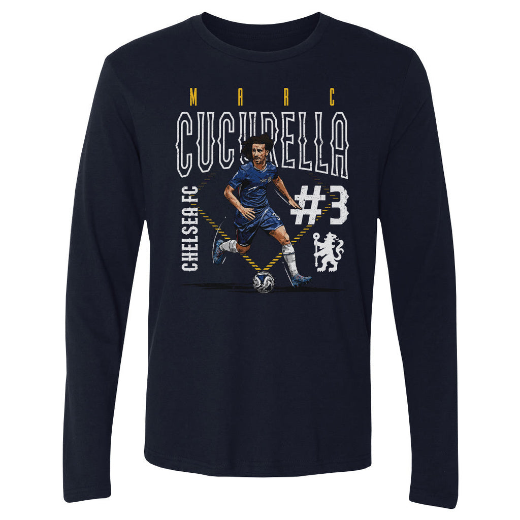 Marc Cucurella Chelsea FC Outline Number WHT