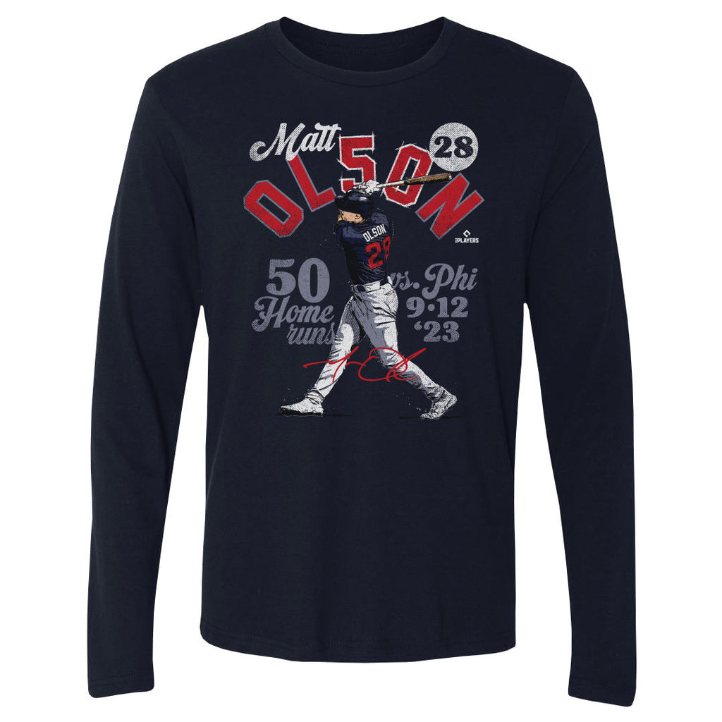 Matt Olson Atlanta 50 Homers WHT