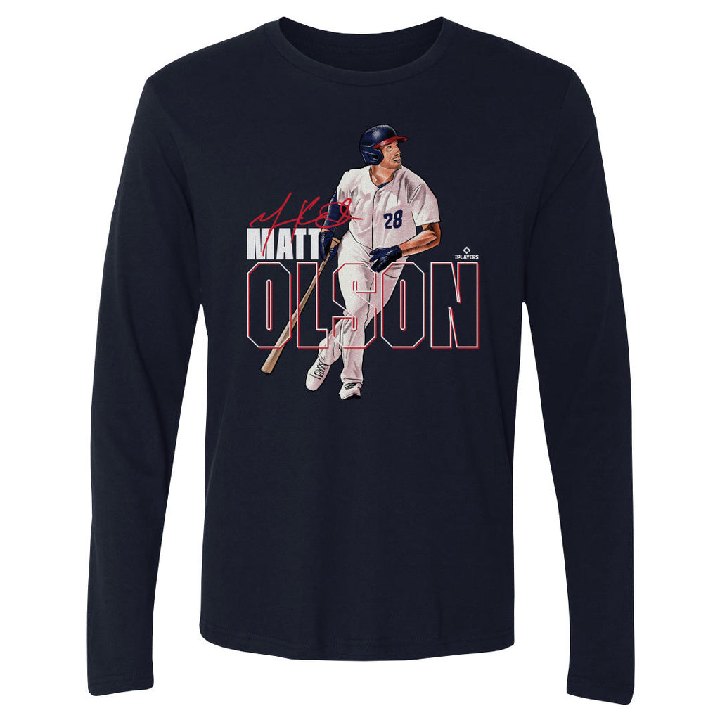 Matt Olson Atlanta Stance WHT