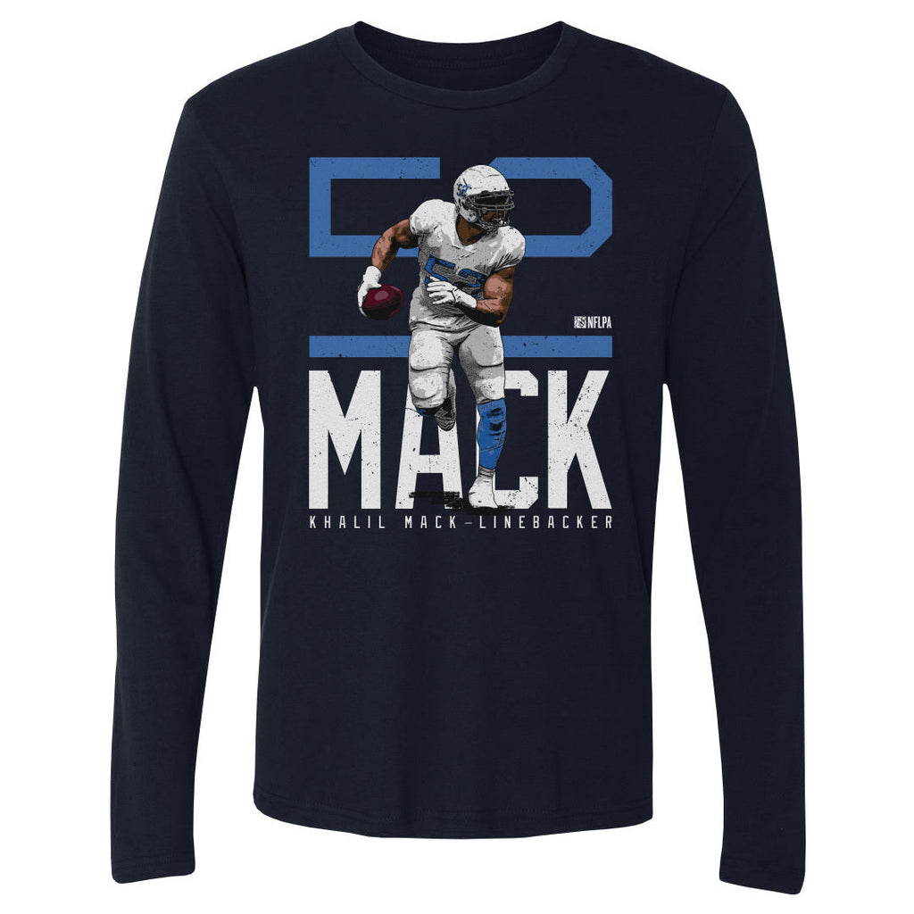 Khalil Mack Los Angeles C Bold Number WHT